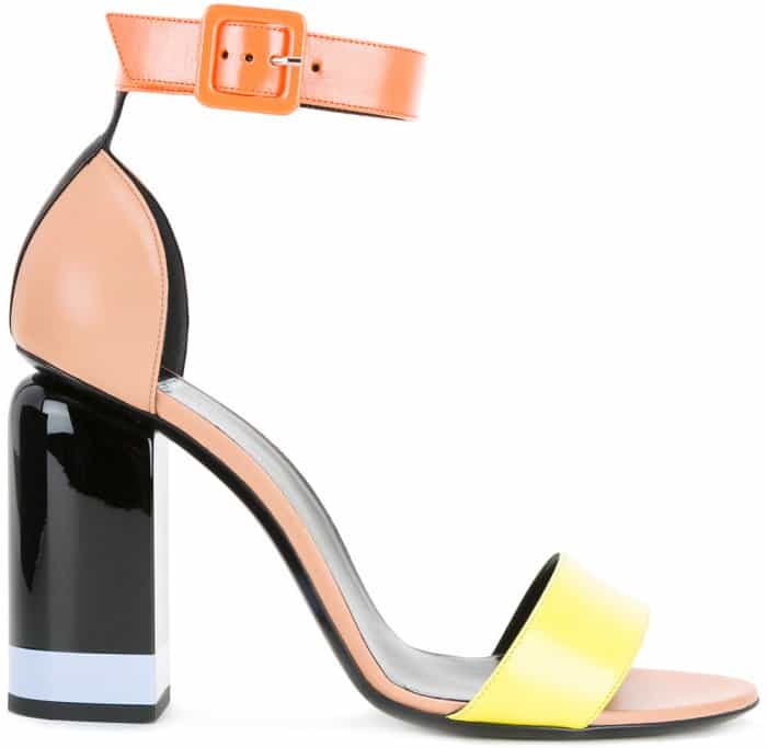Pierre Hardy “Memphis” sandals in yellow and orange