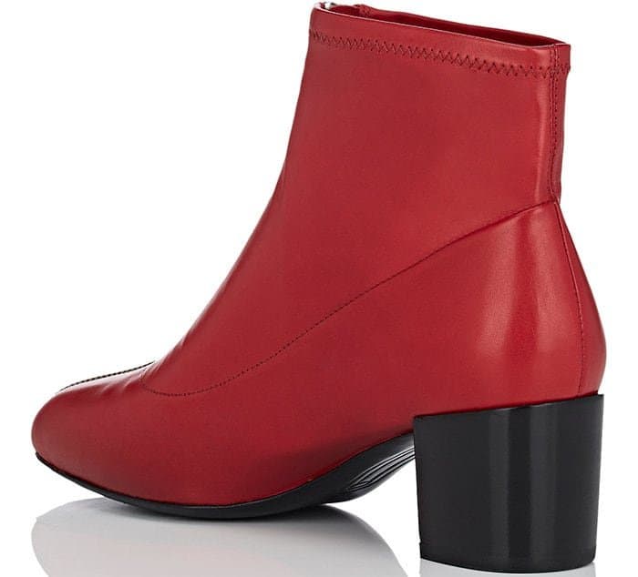 Stella Luna “Zipper 50” booties in red