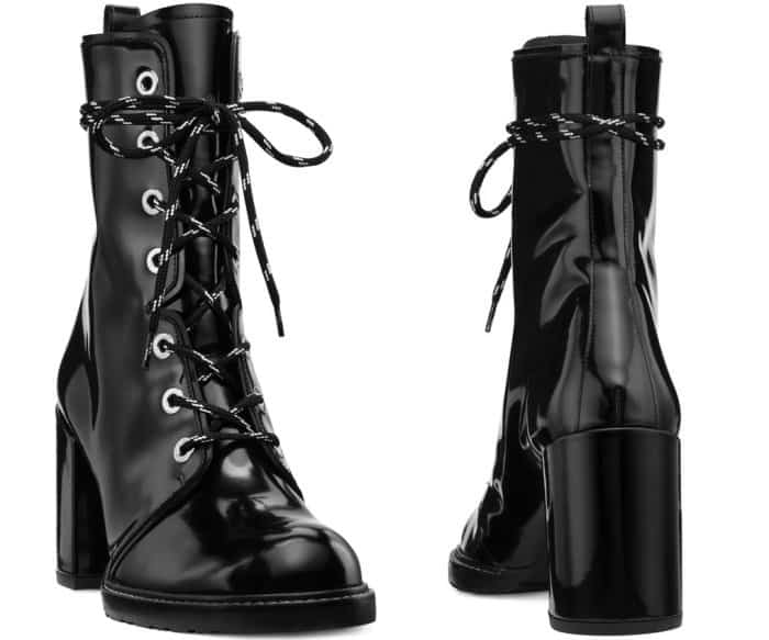 Stuart Weitzman “Climbing” lace-up ankle boots