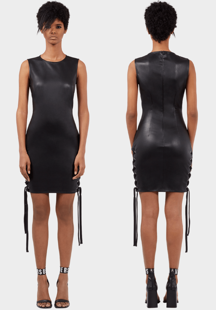 ZAYN x Versus lateral lace-up mini dress