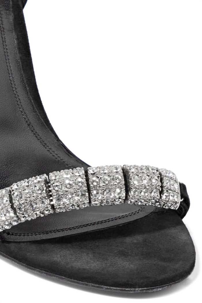 Calvin Klein "Camelle" Ankle Strap Crystal Embellished sandals