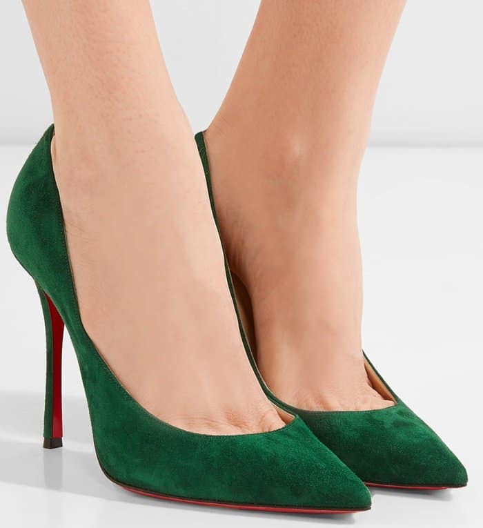 Christian Louboutin Decoltish 100m suede pumps