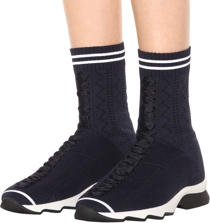 Fendi high-top sock sneakers