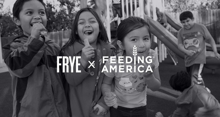 $100 of the limited-edition Frye 'Harvest' tote is donated to Feeding America, a leading hunger-relief charity!