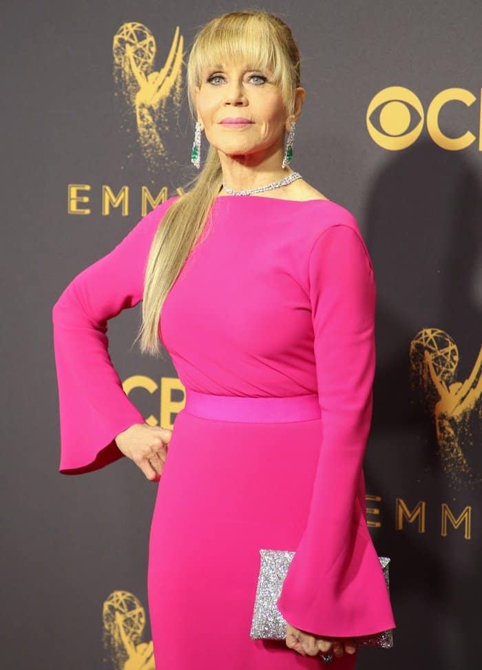 Jane Fonda at the 69th Emmy Awards At The Microsoft Theater In Los Angeles on September 17, 2017