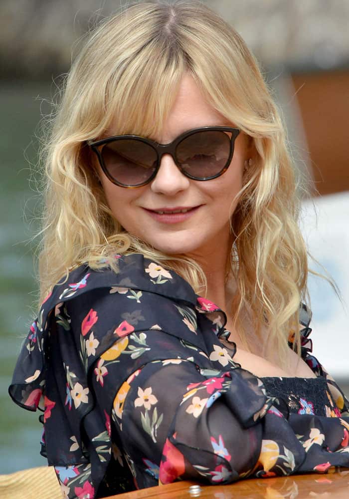 Kirsten Dunst arrives at the 74th Venice Film Festival in Venice, Italy on September 4, 2017