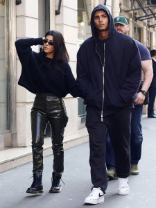 Kourtney Kardashian Rebellious in Paris Wearing Army Pants and Dr ...