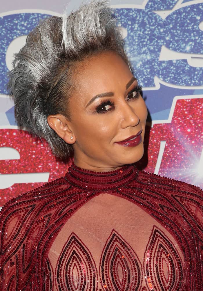 Mel B. at NBC's "America's Got Talent" Season 12 finale week in Hollywood on September 21, 2017