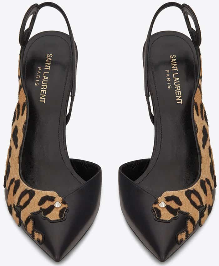 Saint Laurent "Anja Punk" Slingback Pumps