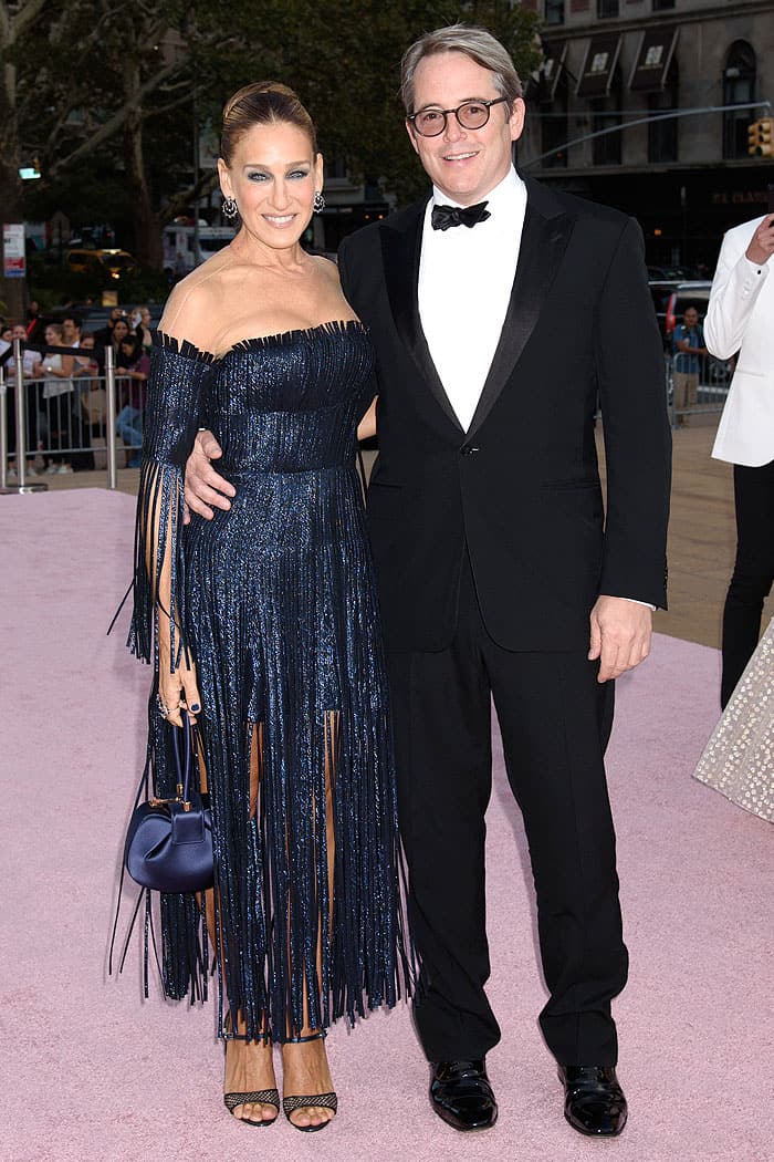Sarah Jessica Parker and Matthew Broderick enjoying a couple's night on the pink carpet at the New York City Ballet’s 2017 Fall Fashion Gala.