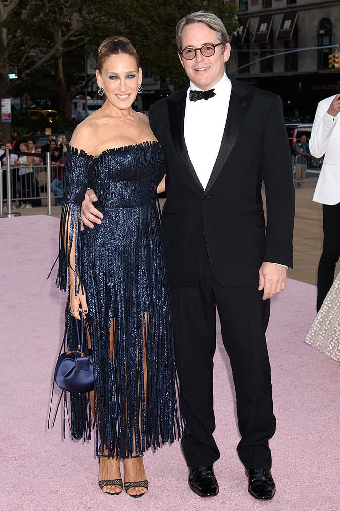 Sarah Jessica Parker and Matthew Broderick enjoying a couple's night on the pink carpet at the New York City Ballet’s 2017 Fall Fashion Gala.