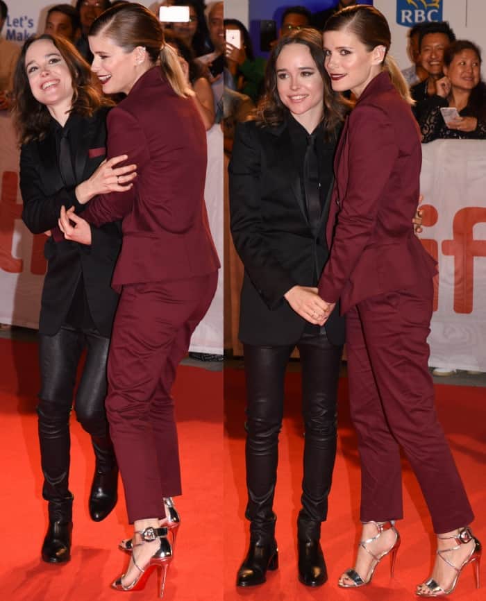 Ellen Page and Kate Mara at the "My Days of Mercy" premiere during the 42nd Toronto International Film Festival in Toronto, Canada on September 15, 2017