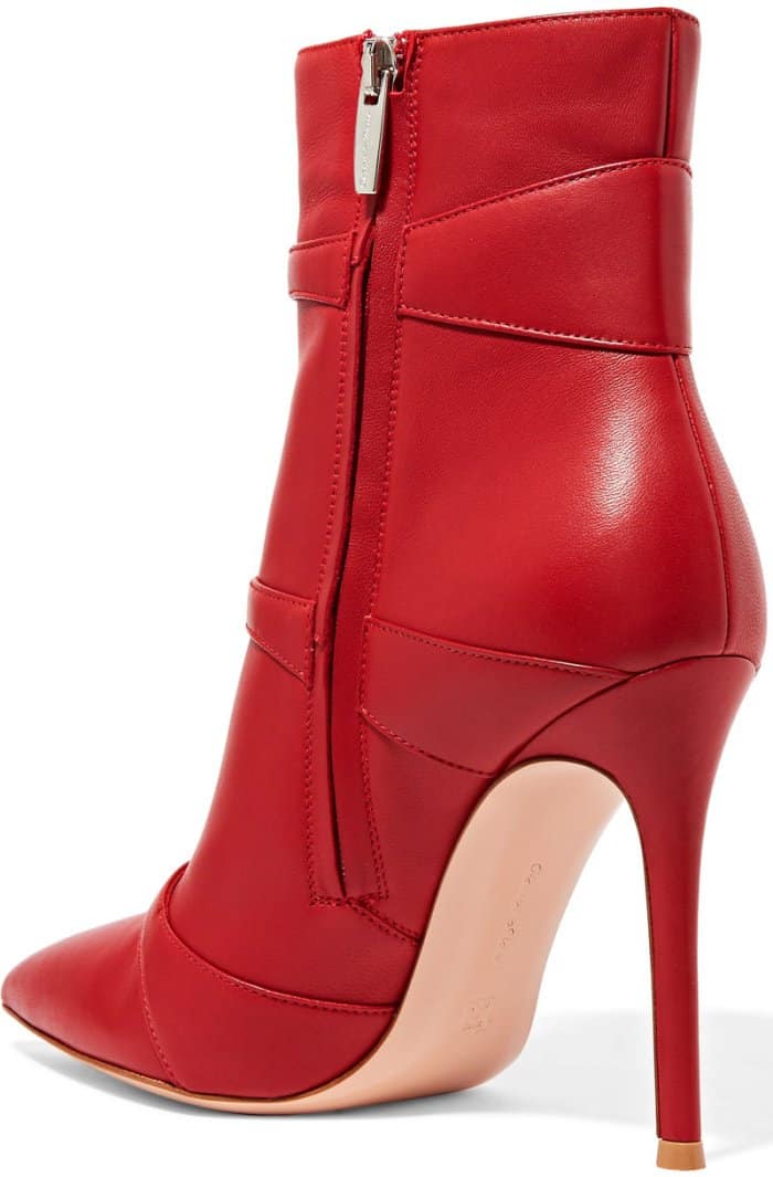 Gianvito Rossi "Robin" buckled leather ankle boots