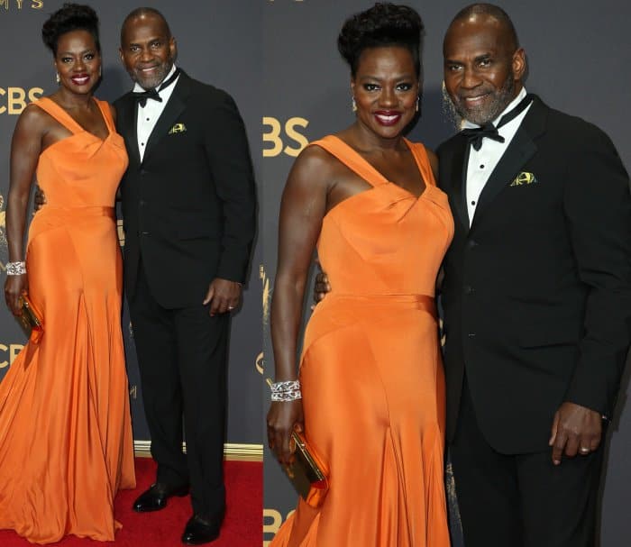 Viola Davis with husband Julius Tennon at the 69th Emmy Awards