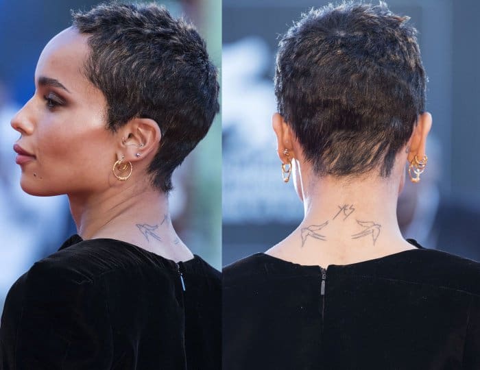 Zoe Kravitz at the "Racer and the Jailbird" premiere during the 74th Venice Film Festival