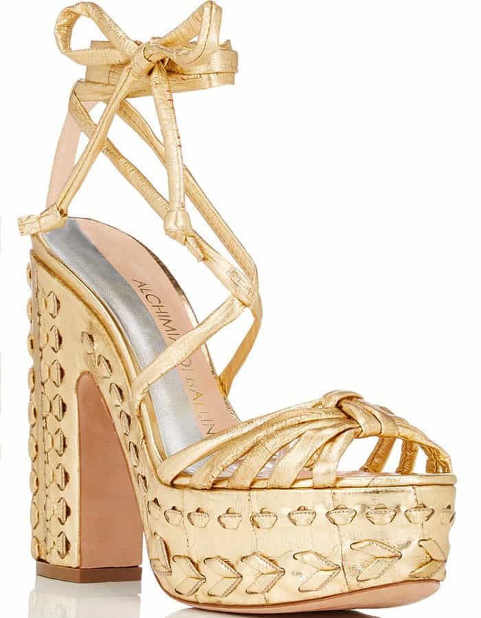 Alchimia di Ballin Eryn eel-skin platform sandals