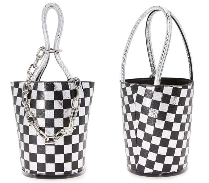 Alexander Wang Checkerboard Roxy Mini Bucket Bag