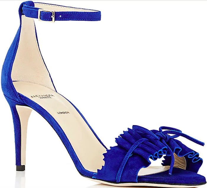 Alexander White "Eva" Suede Sandals