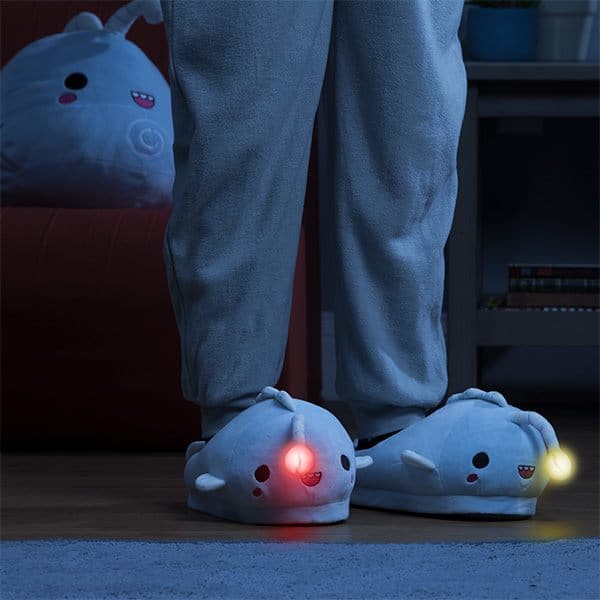 Anglerfish LED Light-up Plush Slippers