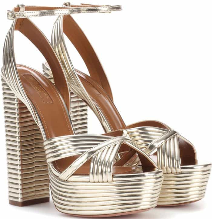 Aquazzura "Sundance" Platform Sandals