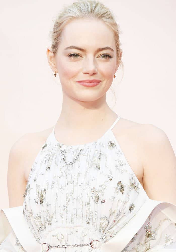 Emma Stone's Chic Louis Vuitton Dress at Battle of the Sexes