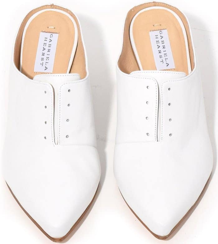 Gabriel Hearst Antoinette mules in optical white