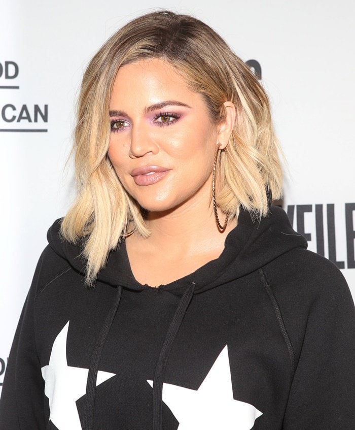 Khloe Kardashian attends the VFiles and Good American launch party in New York.
