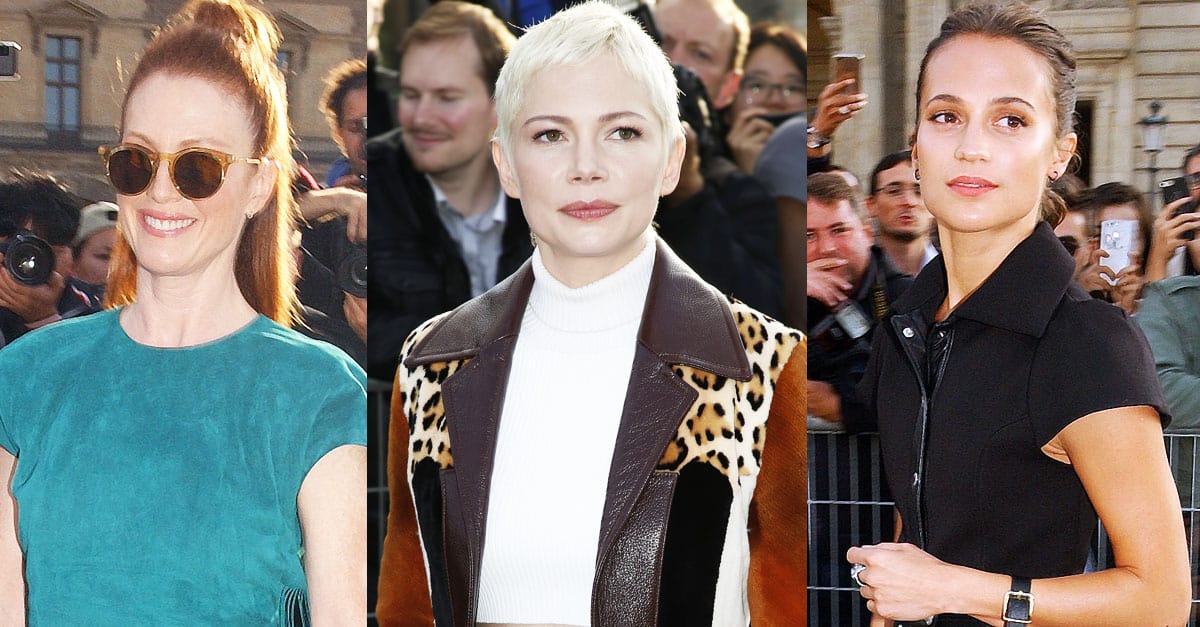 Celebrities Turn Heads in Louis Vuitton at Paris Fashion Week