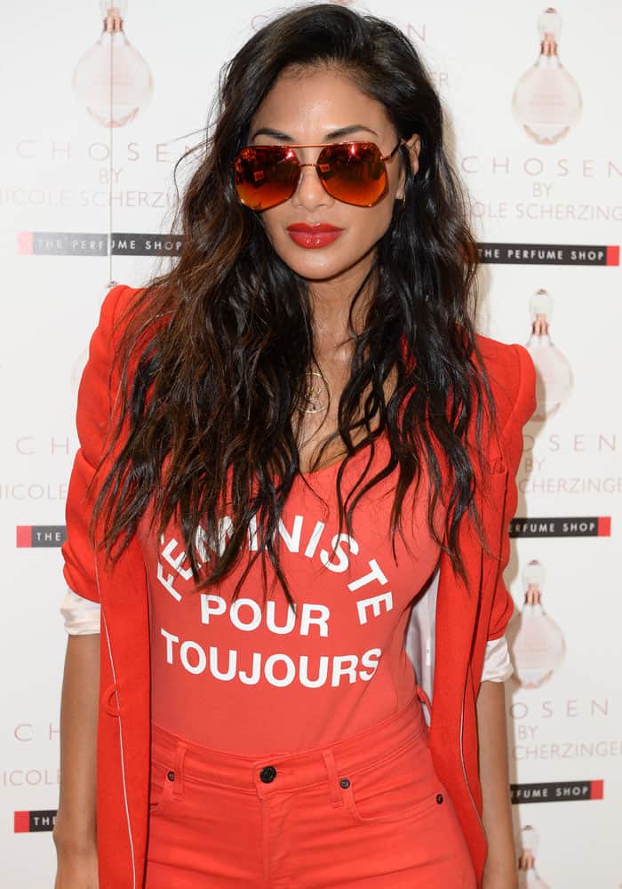 Nicole Scherzinger at The Perfume Shop at the Trafford Centre in Manchester to promote her new perfume Chosen on September 26, 2017