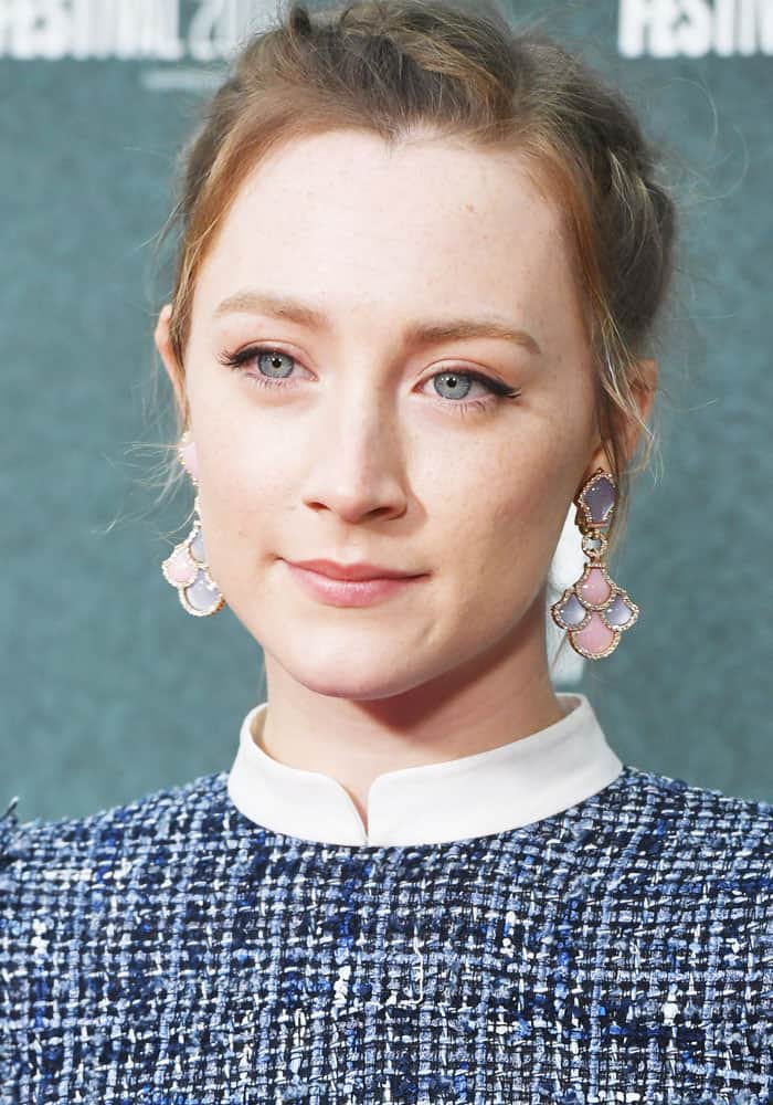 Saoirse Ronan at the premiere of "On Chesil Beach" during the 61st BFI London Film Festival, at Odeon Leicester Square in London on October 8, 2017