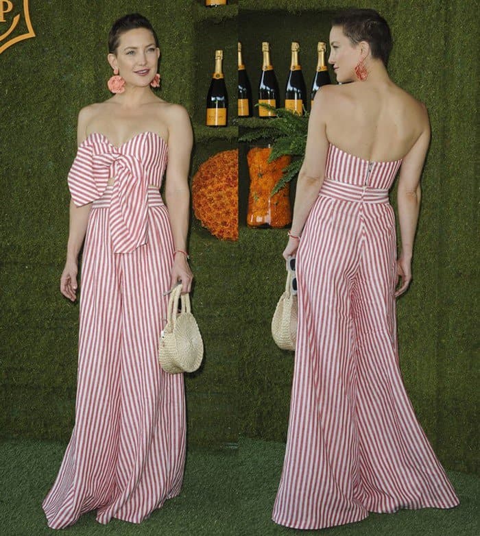 Kate Hudson attends the 8th Annual Veuve Clicquot Polo Classic at Will Rogers State Historic Park in Los Angeles.