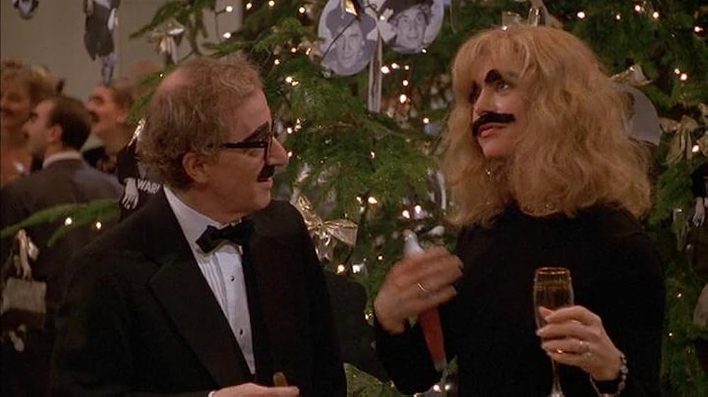 Woody Allen and Goldie Hawn play Joe Berlin and Steffi Dandridge, respectively, in the romantic comedy-drama film Everyone Says I Love You