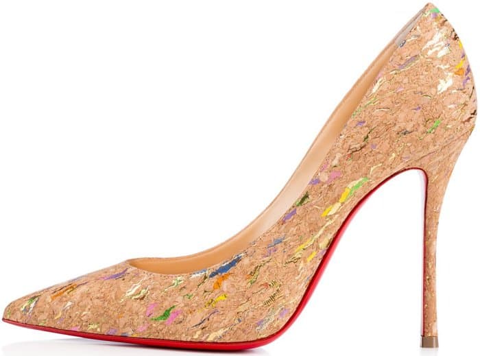 Christian Louboutin "Decoltish" pumps in multicolored liege lamé