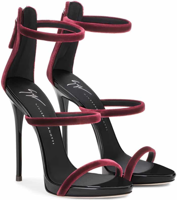 Giuseppe Zanotti "Harmony Velvet" sandals