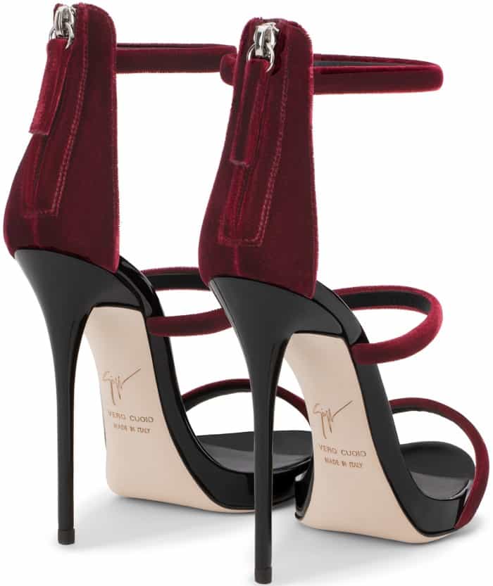 Giuseppe Zanotti "Harmony Velvet" sandals