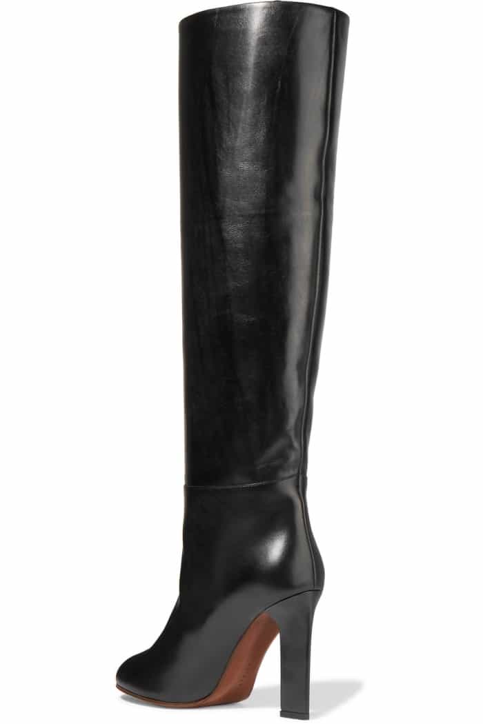 Victoria Beckham black leather knee boots