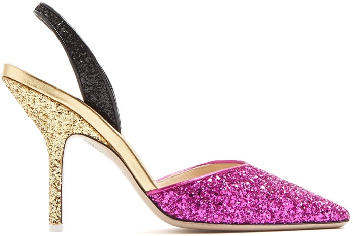 Attico "Diletta" Glitter Pumps