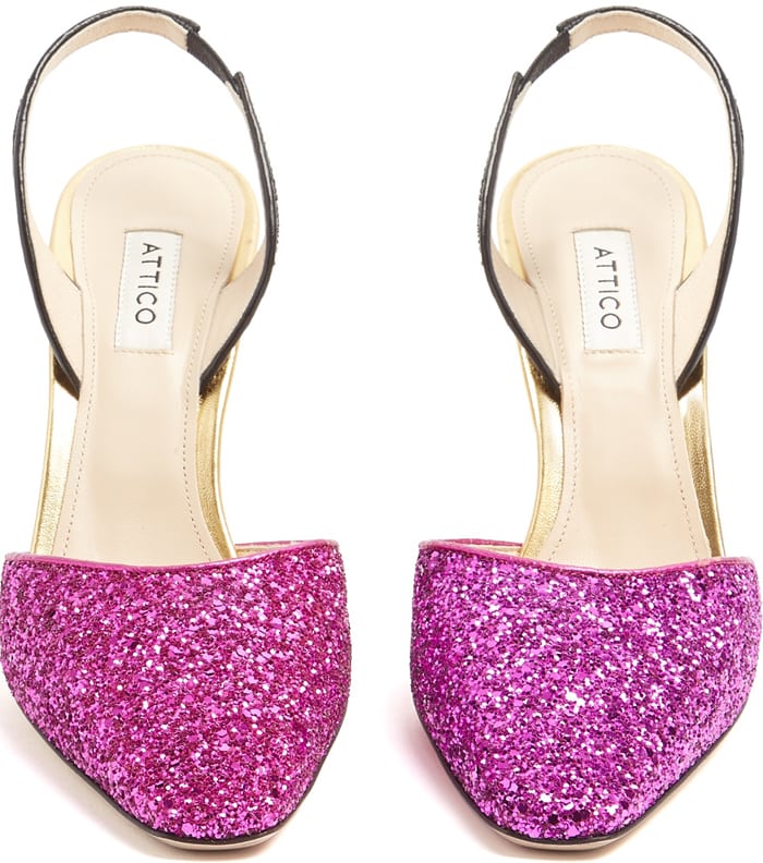 Attico "Diletta" Glitter Pumps