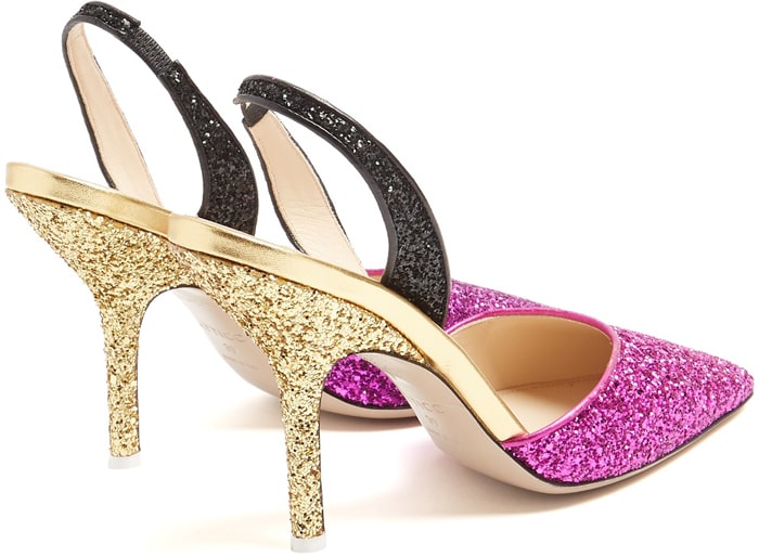 Attico "Diletta" Glitter Pumps