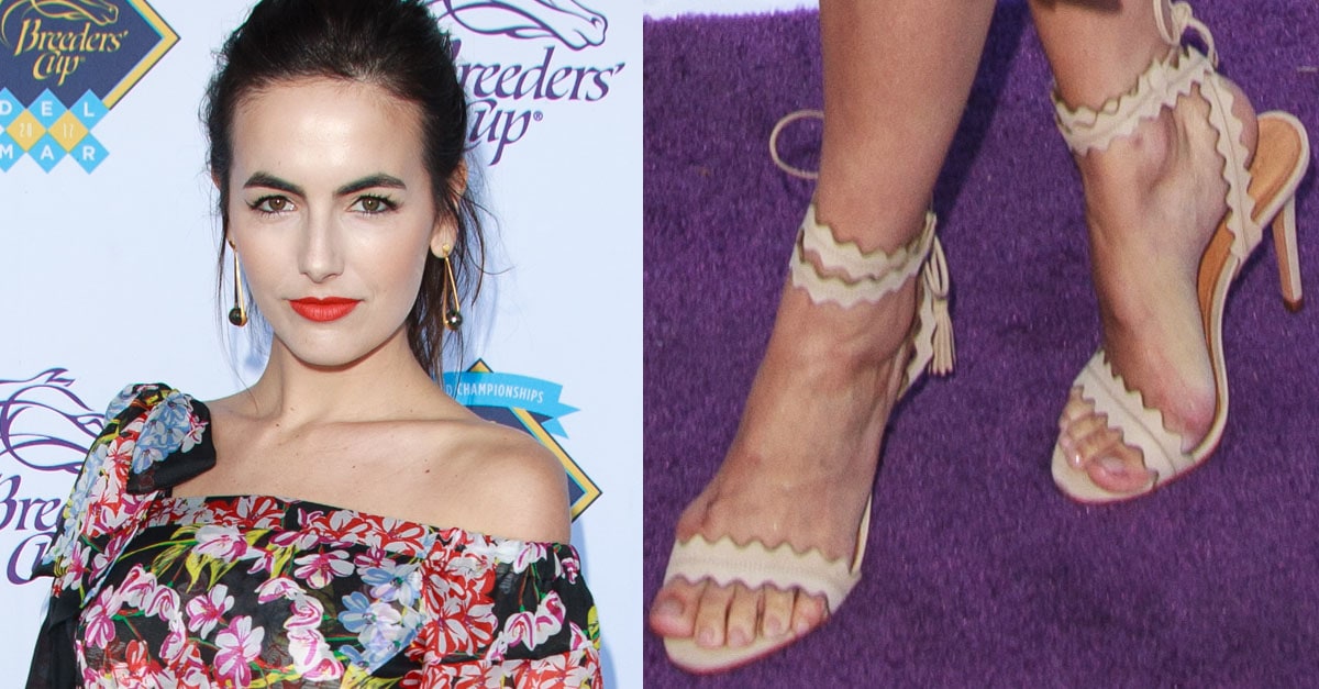 Camilla Belle Enjoys Horse Racing in Schutz 'Lisana' Sandals