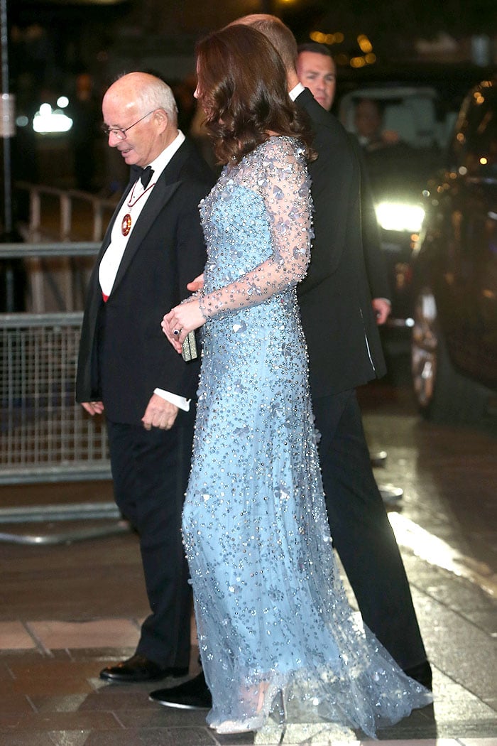 The Duke and Duchess of Cambridge attending the Royal Variety Performance held at  Palladium Theatre in London, England, on November 24, 2017.