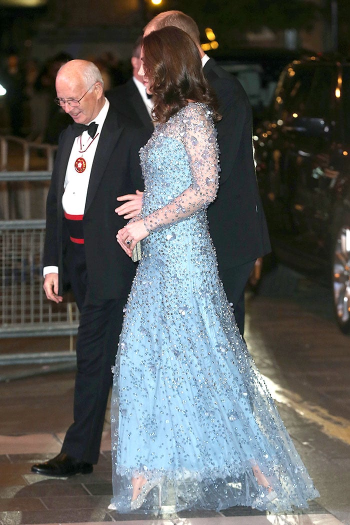 The Duke and Duchess of Cambridge attending the Royal Variety Performance held at  Palladium Theatre in London, England, on November 24, 2017.