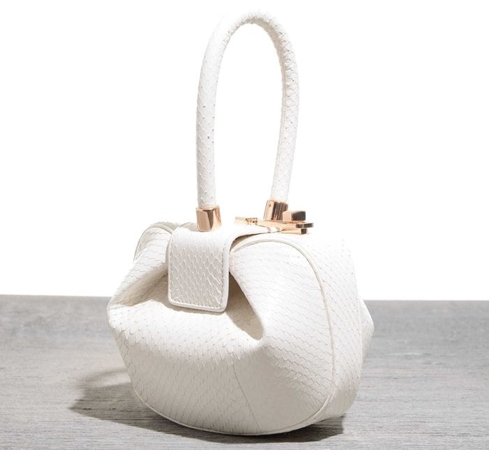 Gabriela Hearst 'Demi' Bag in White Snakeskin