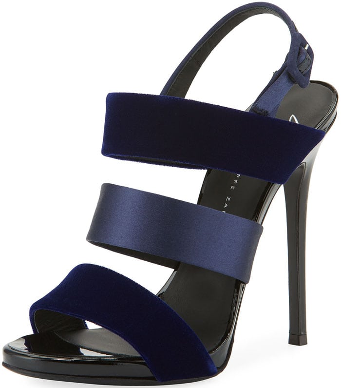 Giuseppe Zanotti Velvet and Satin Sandals