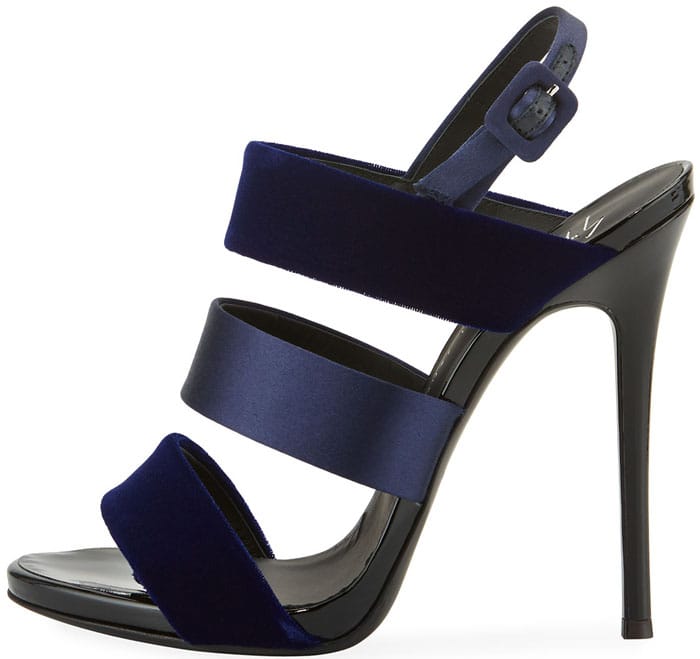 Giuseppe Zanotti Velvet and Satin Sandals