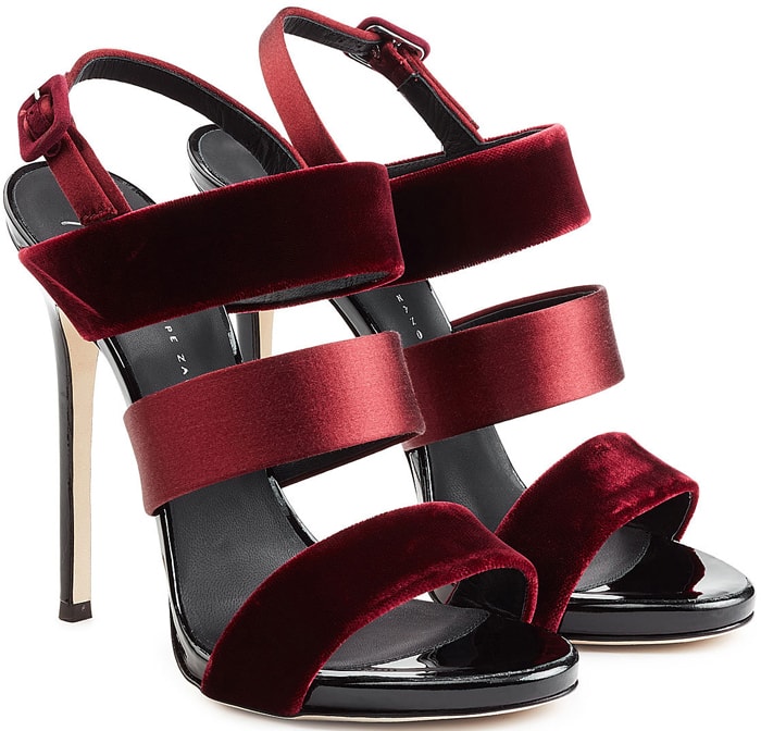 Giuseppe Zanotti Velvet and Satin Sandals