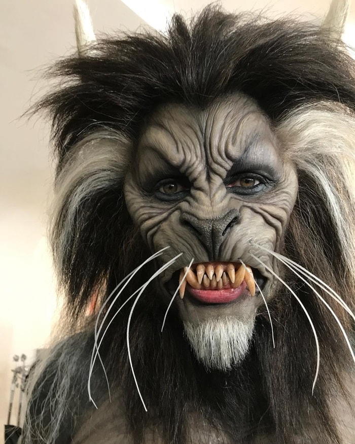 Heidi Klum went as the werewolf in Michael Jackson's 