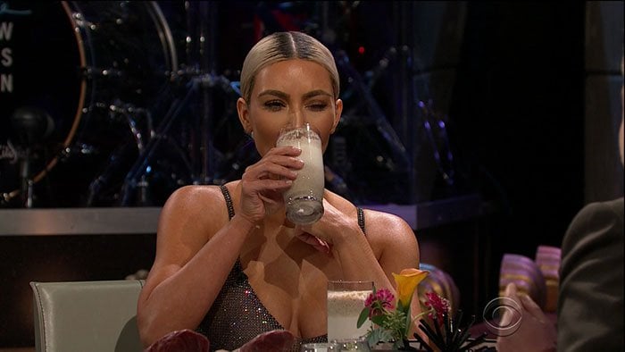 Kim Kardashian had to drink a sardine smoothie after refusing to answer if Kylie and Kourtney are actually pregnant
