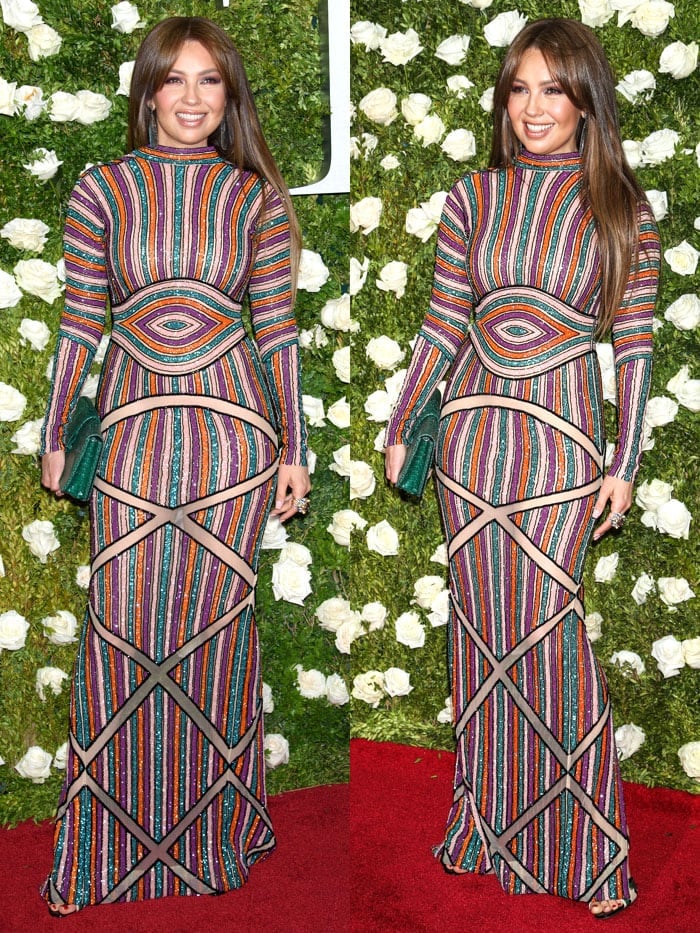 Thalia at the 71st Annual Tony Awards held at Radio City Music Hall in New York City on June 11, 2017.