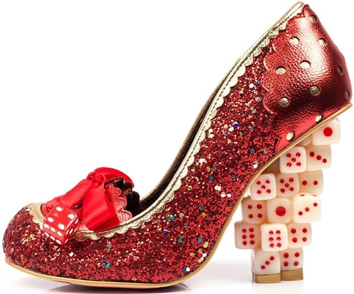 Irregular Choice 'Up The Ante' Dice Heel Pumps